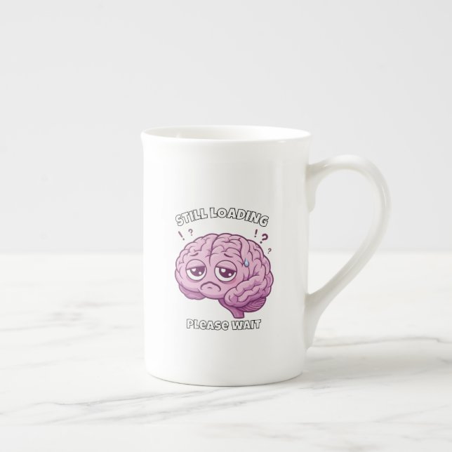 Still Loading – Please Wait Brain Cartoon Mug (Right)