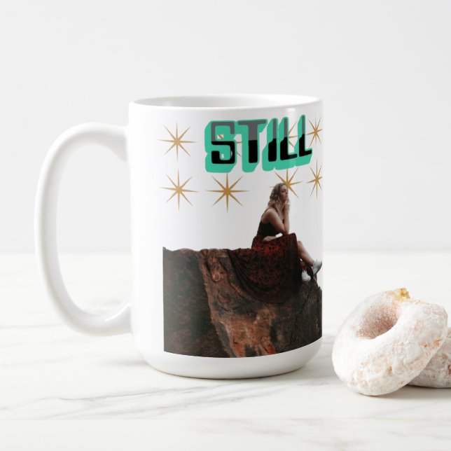 Still Mug – Minimalist Mindfulness Coffee Cup (With Donut)