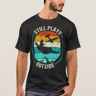 Still Plays Outside Skydiver Paragliding Parachute T-Shirt