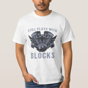 Still plays with blocks, auto repair T-Shirt