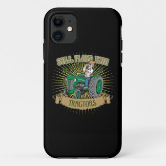 Still Plays With Green Tractors Case-Mate iPhone Case