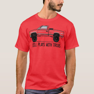 Still Plays with Trucks Multicolor T-Shirt