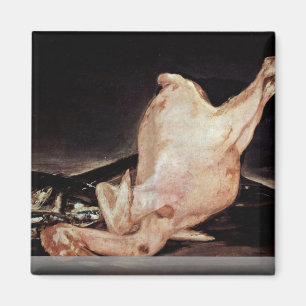 Still Plucked Turkey And Pan With Fish Magnet