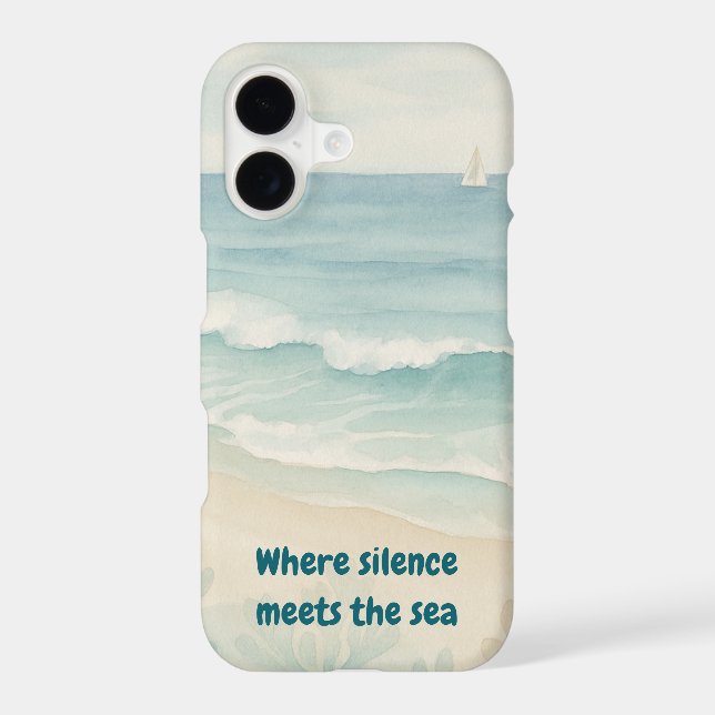 Still & Sea — Ocean-Inspired Painted  iPhone Case (Back)