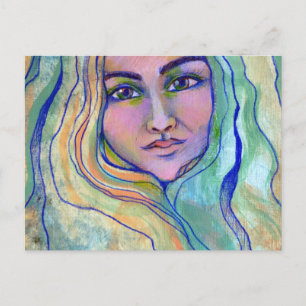 Still Seas Goddess Holiday Postcard