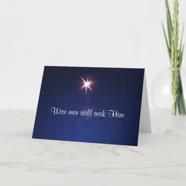 "Still Seeking" Christmas Card (Front)
