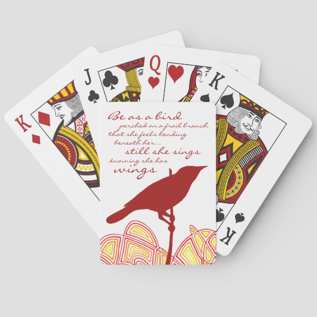 Still She Sings Playing Cards (Back)