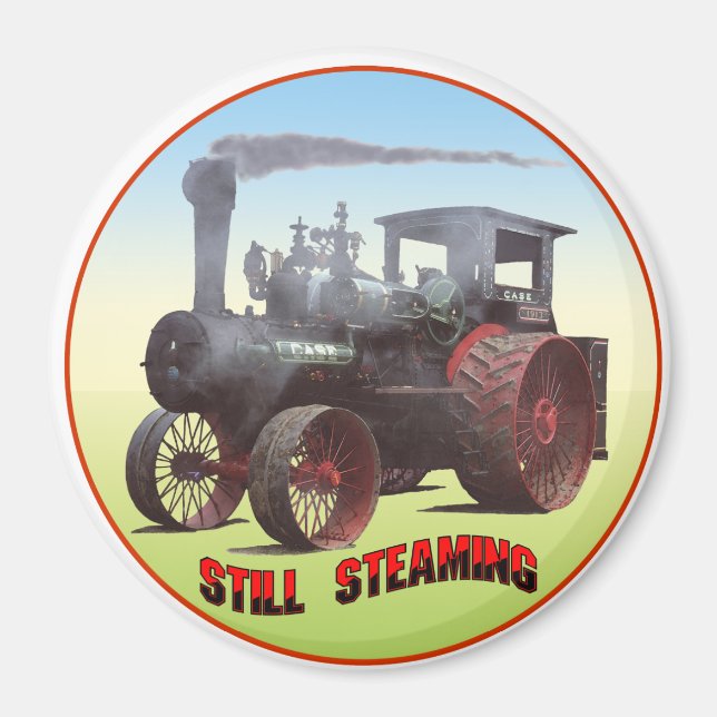 Still Steaming Traction Engine Magnet (Front)