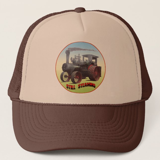 Still Steaming Traction Engine Trucker Hat (Front)