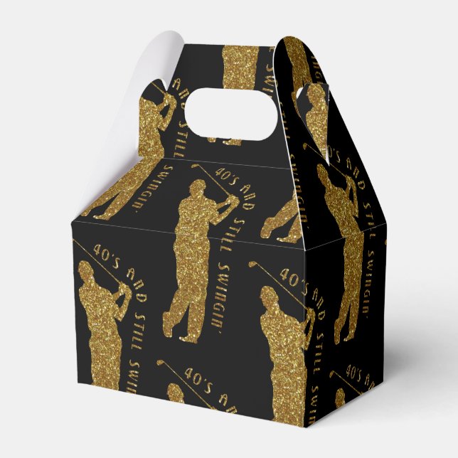 Still Swingin' Golfers 40 To 49  Favour Box (Front Side)