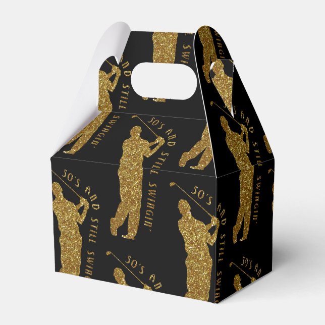 Still Swingin' Golfers 50 To 59 Favour Box (Front Side)