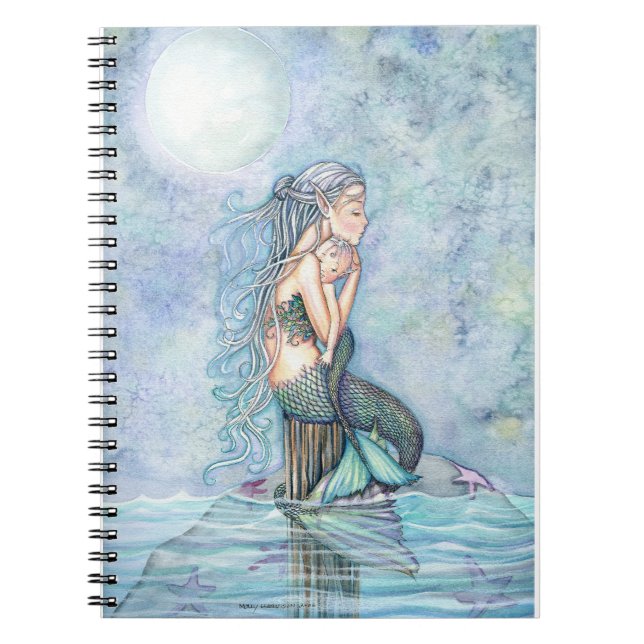 Still Waters Mermaid Mother and Infant Baby Shower Notebook (Front)