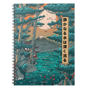 Still waters run deep. notebook