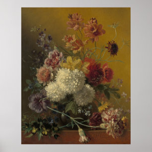 Stilleven met Bloemen – Elegant Vintage Floral Poster