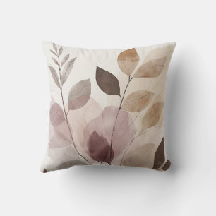 Stillness in Motion Warm Minimalist Design Cushion