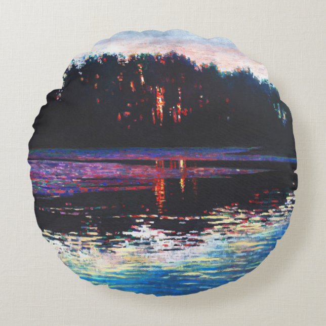 Stillness in the midst 2013 round cushion (Front)