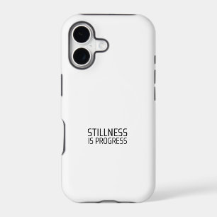 Stillness Is Progress Minimalist Typewriter