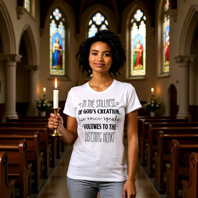 Stillness of God's Creation Listening Heart Tee (Creator Uploaded)