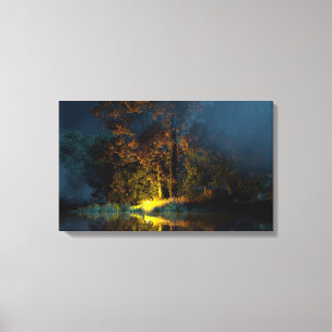 Stillwater (Autumn/Night) Canvas Print