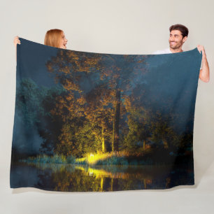 Stillwater (Autumn/Night) Fleece Blanket