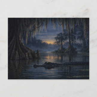 Stillwater Gator | Bayou Wildlife Art | Postcard