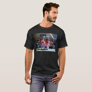 Stilt Dancers men black T-shirt