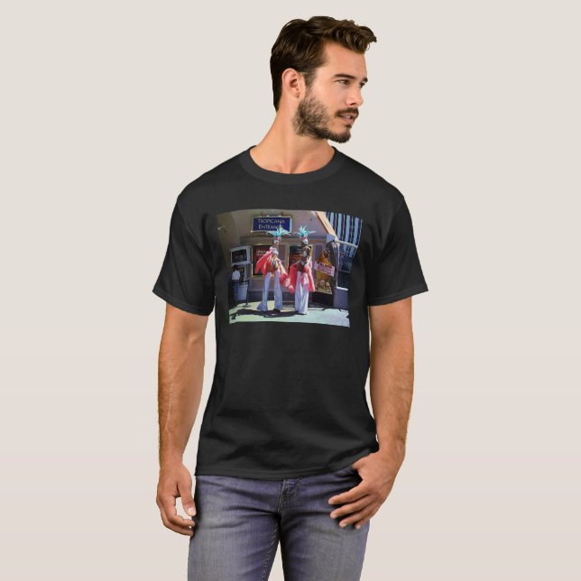 Stilt Dancers men black T-shirt (Front Full)