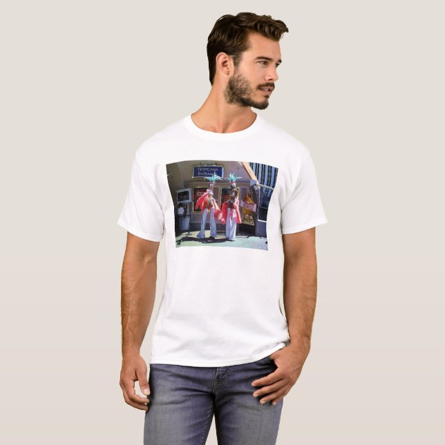 Stilt Dancers men white T-shirt (Front Full)