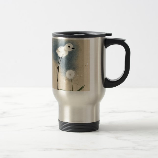 Stilted Snowy Plover Travel Mug (Right)