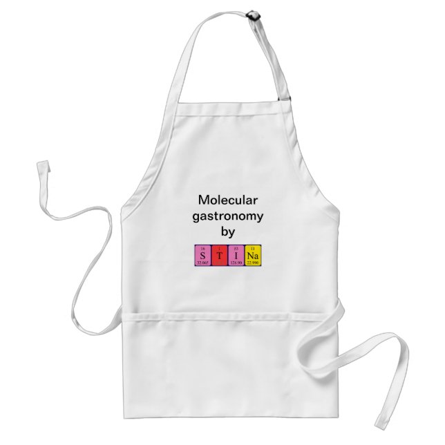 Stina periodic table name apron (Front)