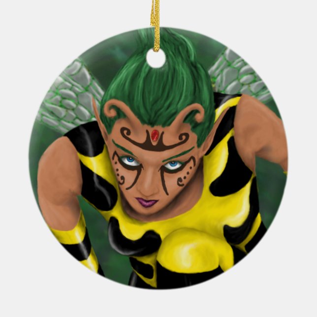 Stinger Ceramic Tree Decoration (Back)