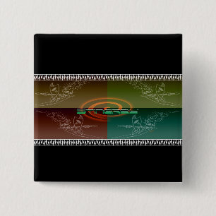 Stingray 15 Cm Square Badge