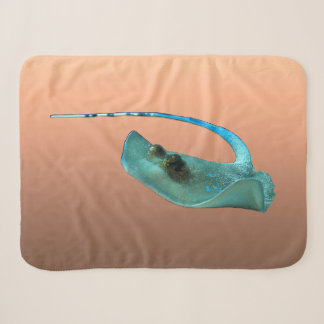 Stingray - Abstract Design - Cut out of a photo |  Sherpa Blanket