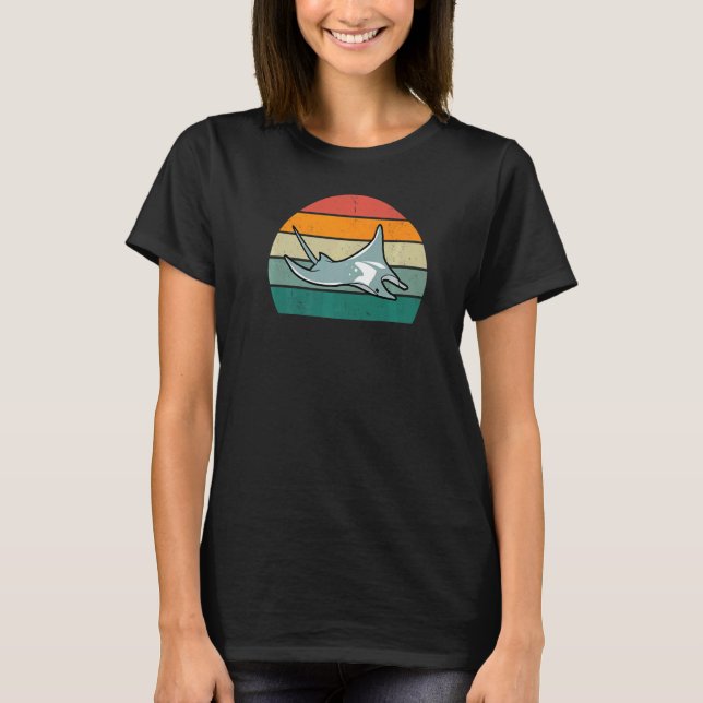 Stingray Devil Ray Flying Gliding Sea Ocean Sting  T-Shirt (Front)