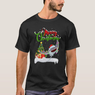 Stingray Fish Lover Xmas Lighting Stingray Christm T-Shirt