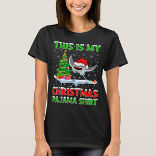 Stingray Fish Xmas Tree Lights This Is My Christma T-Shirt