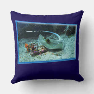 Stingray in motion - Photographic design Cushion