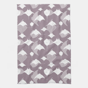 Stingrays and Manta Rays Ocean Themed Tea Towel