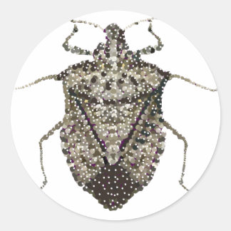 stink bug classic round sticker