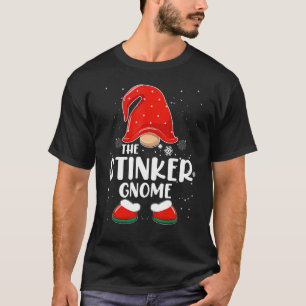 Stinker Gnome Buffalo Plaid Matching Family Christ T-Shirt