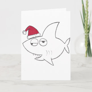 Stinkeye shark christmas card