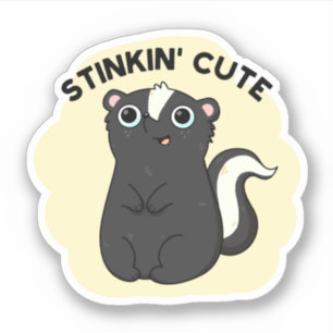 Stinkin Cute Funny Skunk Pun