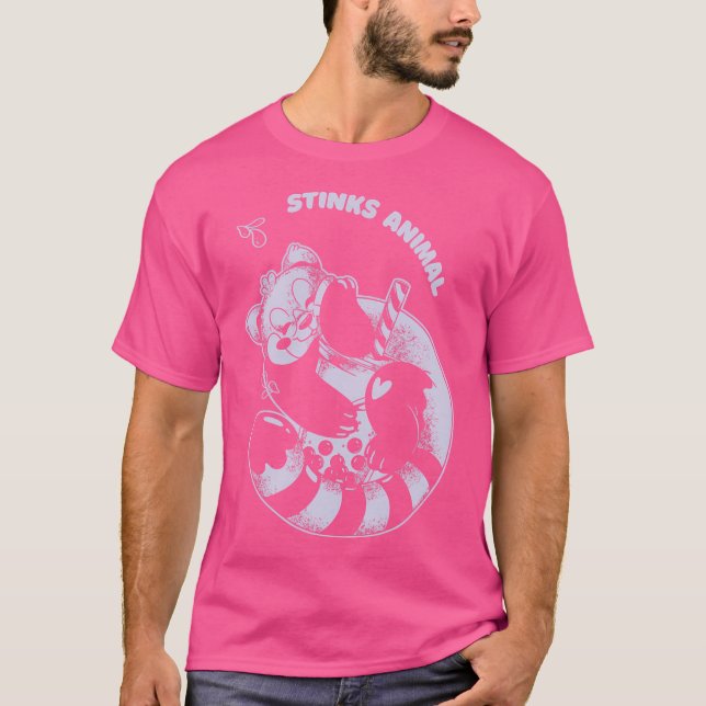 Stinks Animal Cute Funny Skunks Present T-Shirt (Front)