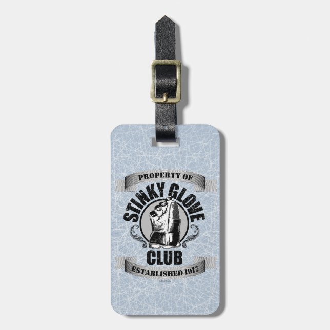 Stinky Glove Club (Hockey) Luggage Tag (Front Vertical)