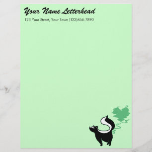 Stinky Love Skunk Customised Letterhead