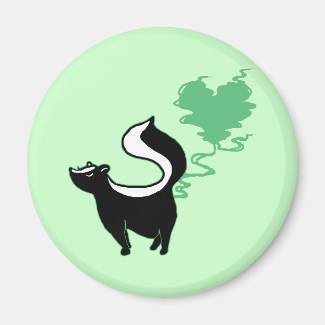 Stinky Love Skunk Magnet (Front)