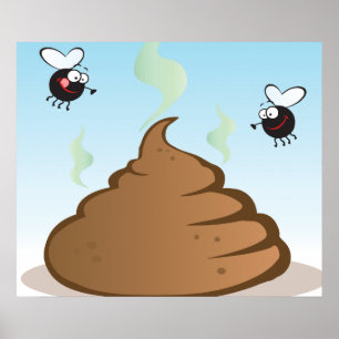 Stinky Pile Of Poop Poster