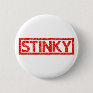 Stinky Stamp 6 Cm Round Badge