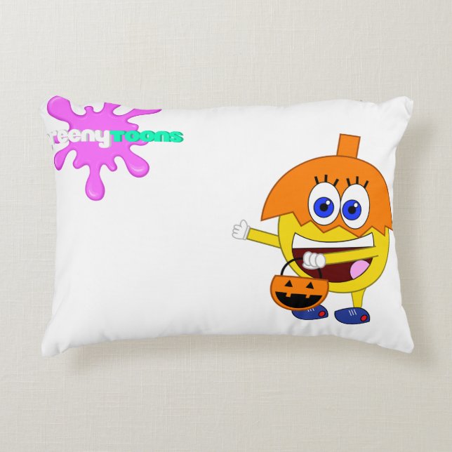 Stinky's Wonderland Halloween Pillow (Front)