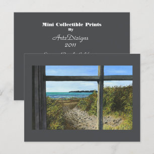 Stinson Beach, CA - Mini Collectable Prints Postcard